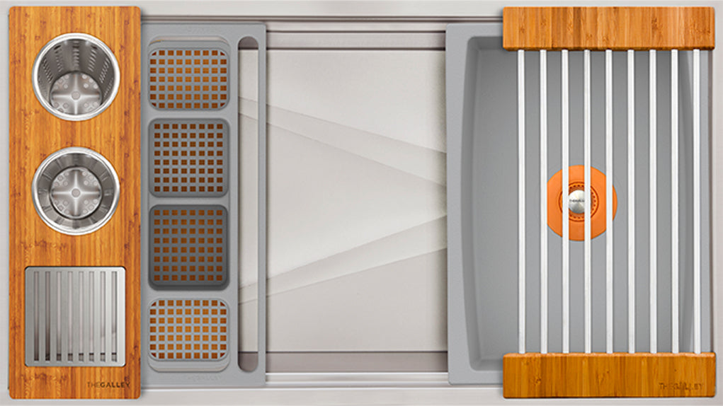 natural golden bamboo washstation