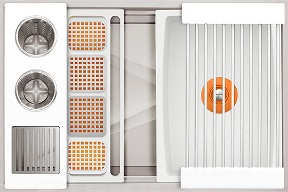 The Galley Ideal WashStation 30S with Four Tool Wash Kit by The Galley