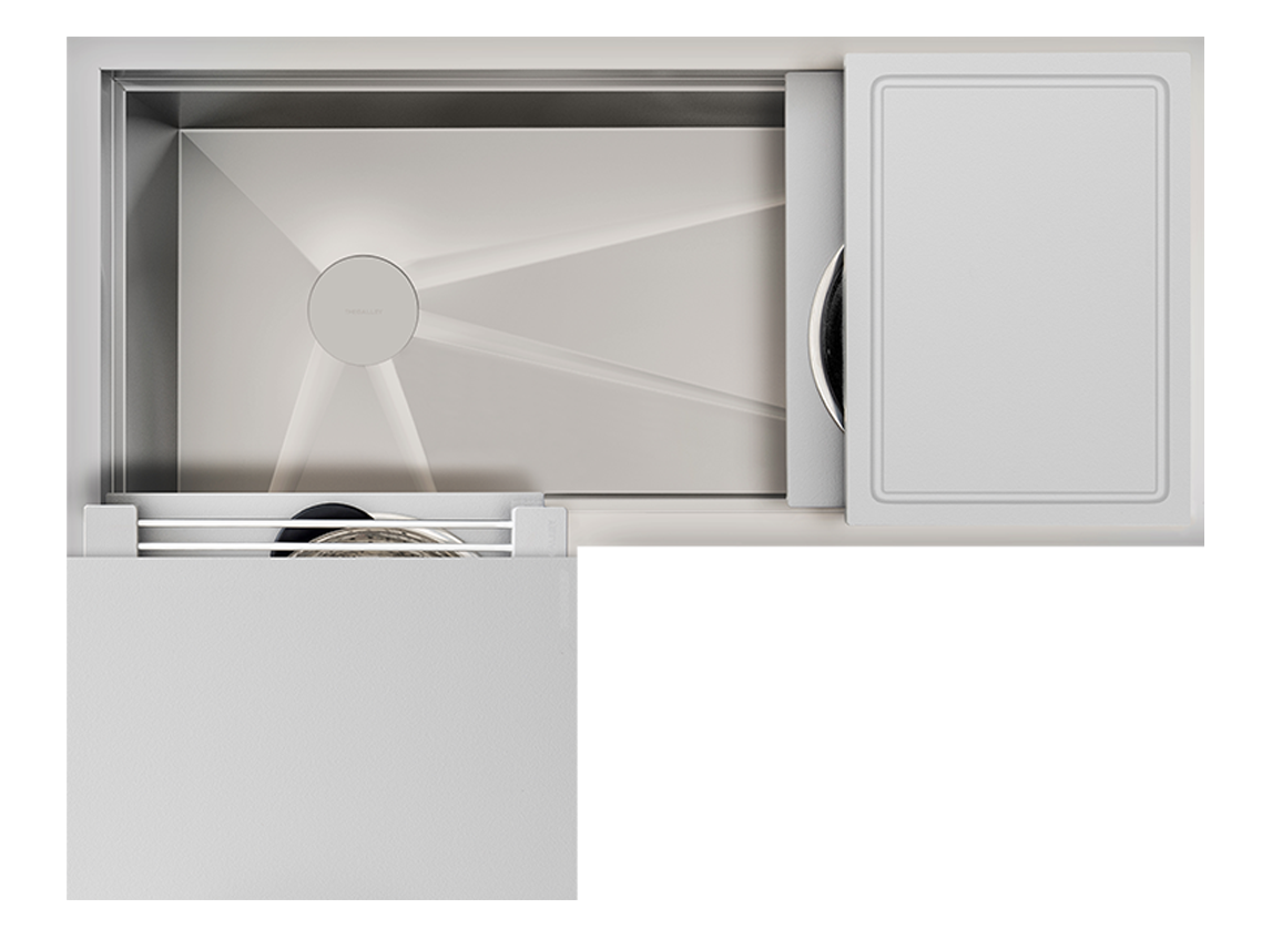 The Galley Ideal Corner Workstation 3X4C with Five Tool Culinary Kit by The Galley