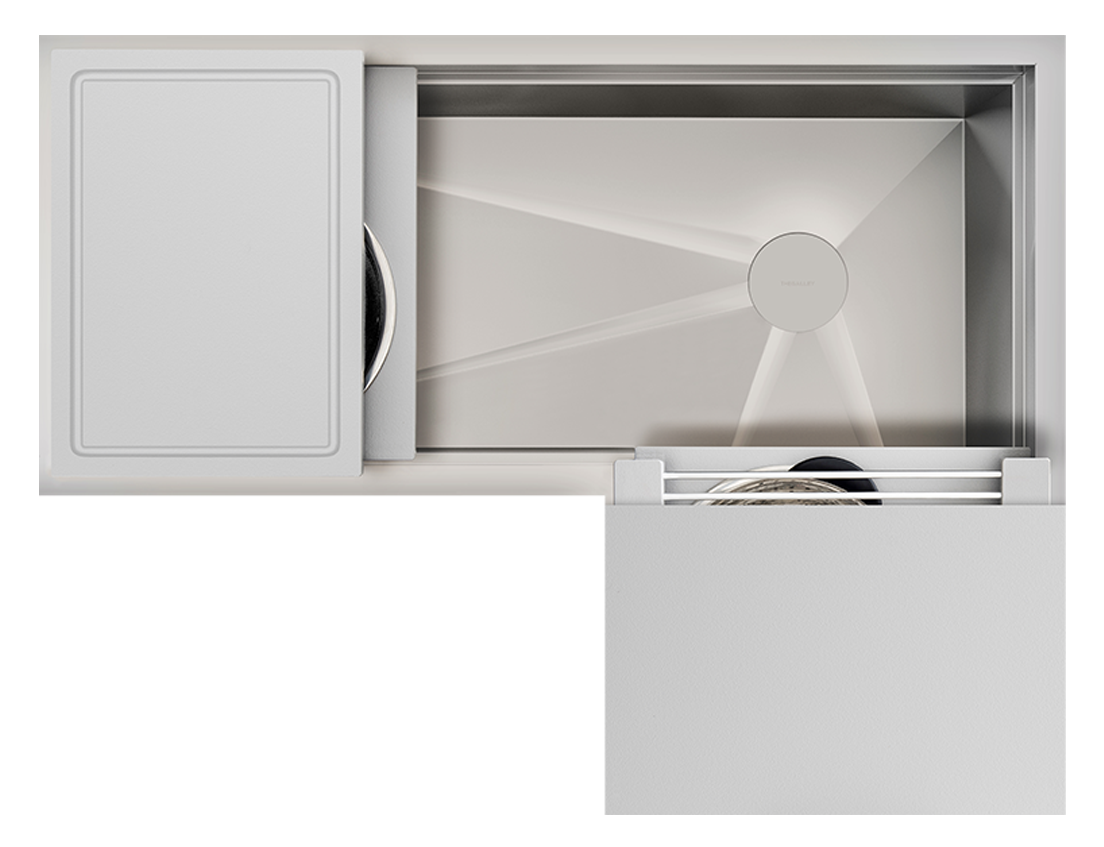 The Galley Ideal Corner Workstation 4X3C with Five Tool Culinary Kit by The Galley