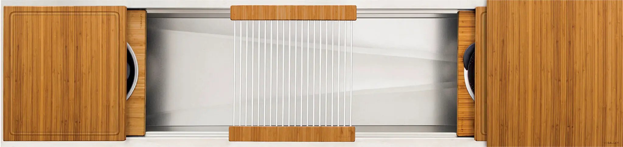 natural golden bamboo washstation