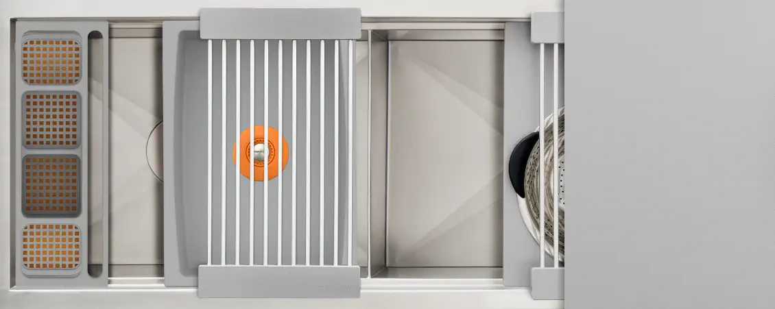 The Galley Ideal Work and WashStation 4D with Five Tool Culinary Kit and Four Tool Wash Kit by The Galley