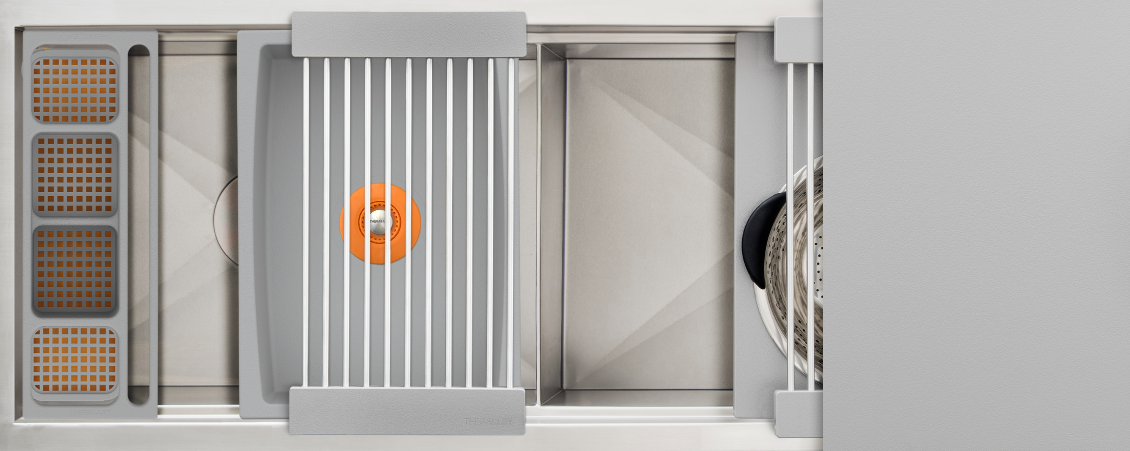 The Galley Ideal Work and WashStation 4D with Five Tool Culinary Kit and Four Tool Wash Kit