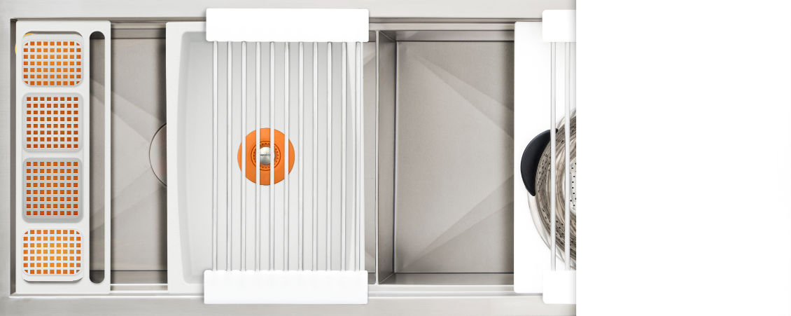 The Galley Ideal Work and WashStation 4D with Five Tool Culinary Kit and Four Tool Wash Kit