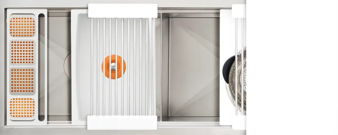 The Galley Ideal Work and WashStation 4D with Five Tool Culinary Kit and Four Tool Wash Kit by The Galley