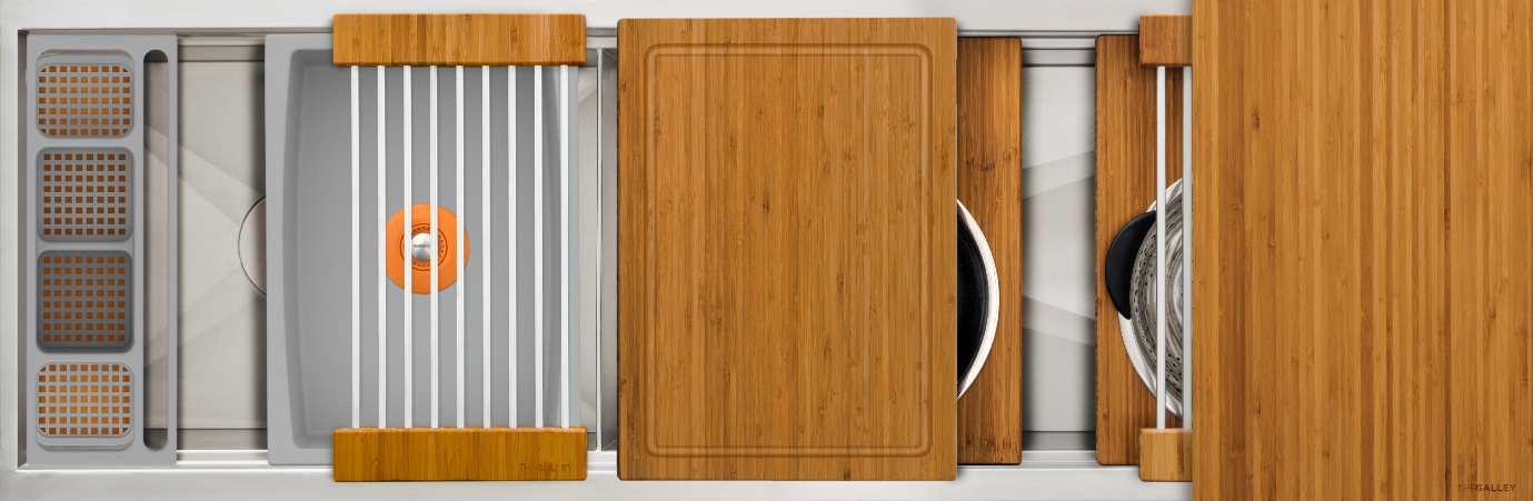 natural golden bamboo washstation