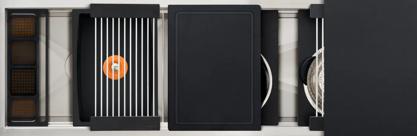 The Galley Ideal Work and WashStation 5D with Five Tool Culinary Kit and Four Tool Wash Kit by The Galley