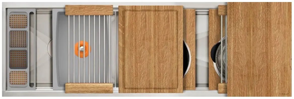 The Galley Ideal Work and WashStation 5D with Five Tool Culinary Kit and Four Tool Wash Kit by The Galley