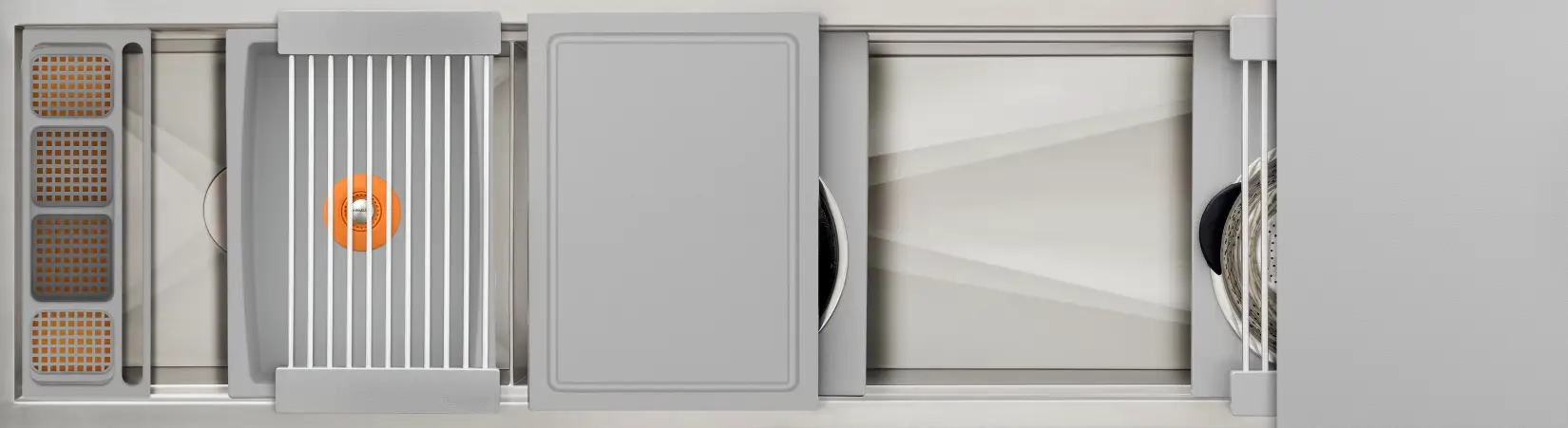 The Galley Ideal Work and WashStation 6D with Five Tool Culinary Kit and Four Tool Wash Kit by The Galley