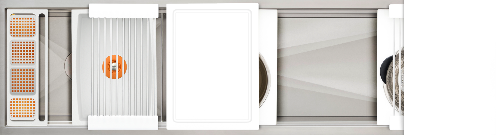 The Galley Ideal Work and WashStation 6D with Five Tool Culinary Kit and Four Tool Wash Kit