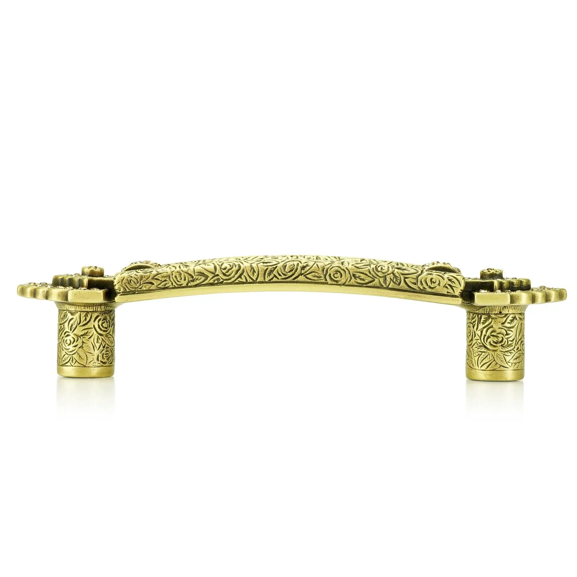 burnish brass pull