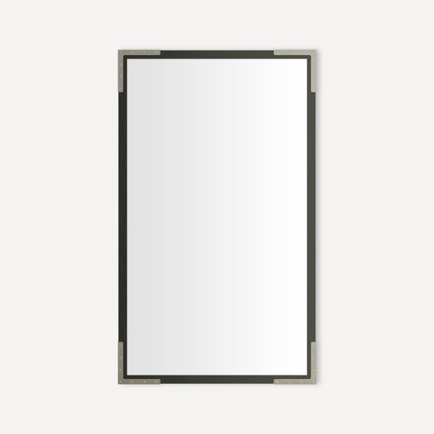 iron black with brushed pewter metal cabinet