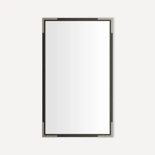iron black with brushed pewter metal cabinet