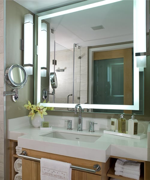 lighted mirror