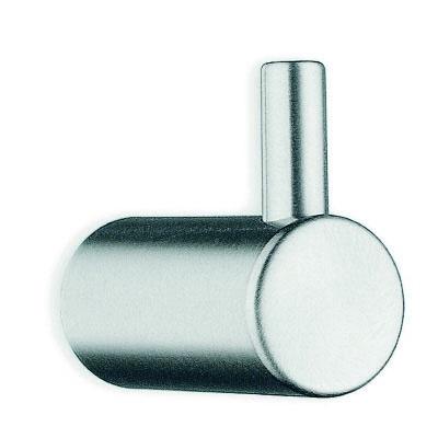 brushed stainless steel single hook