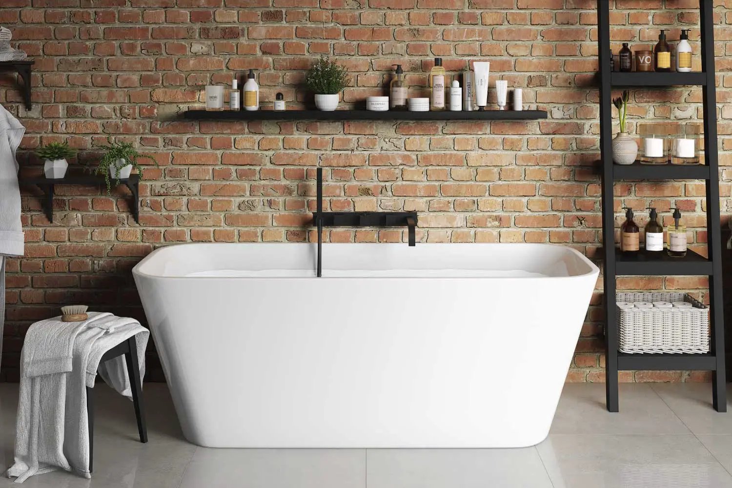 matte black tub filler