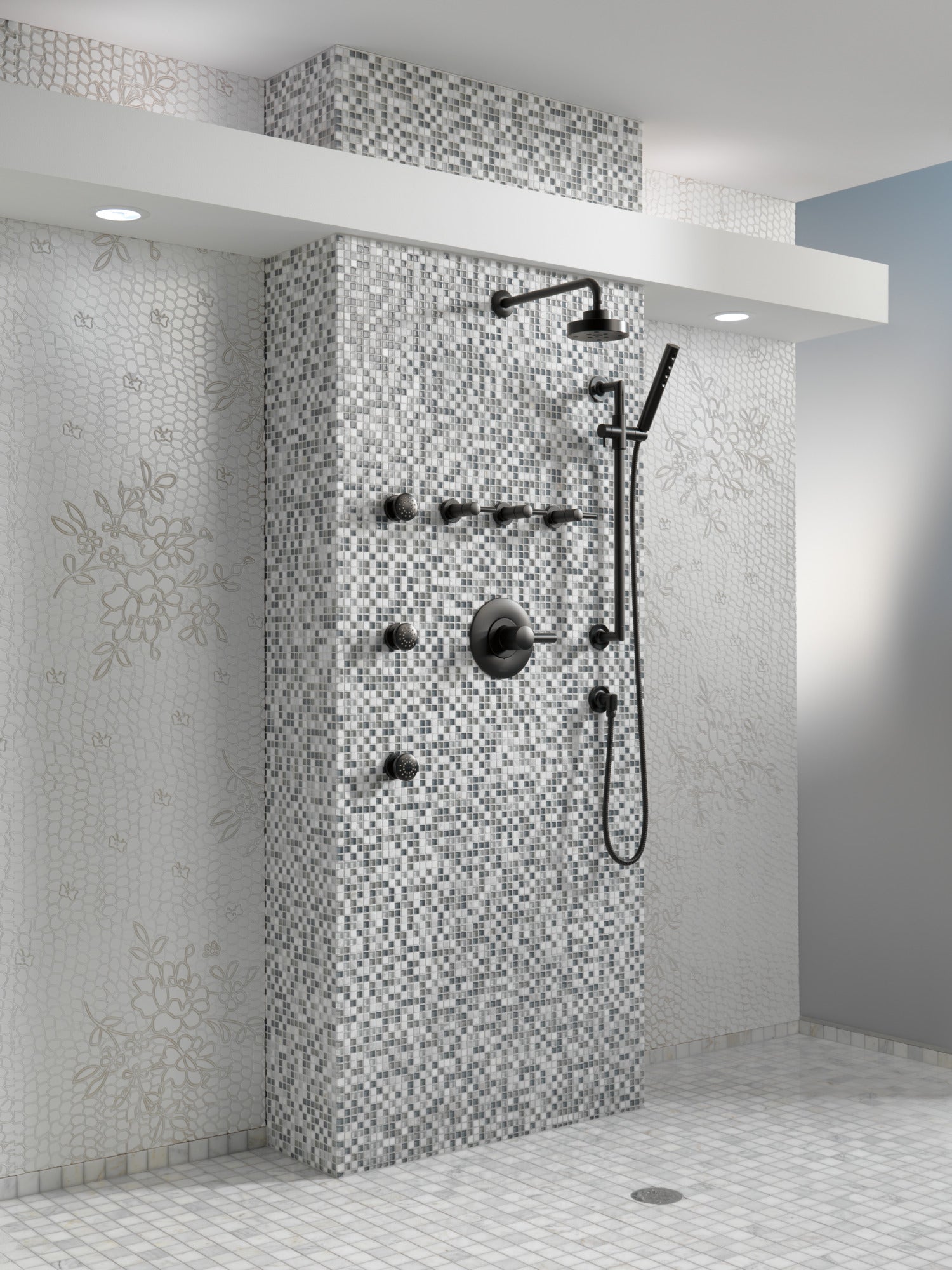 matte black showerhead
