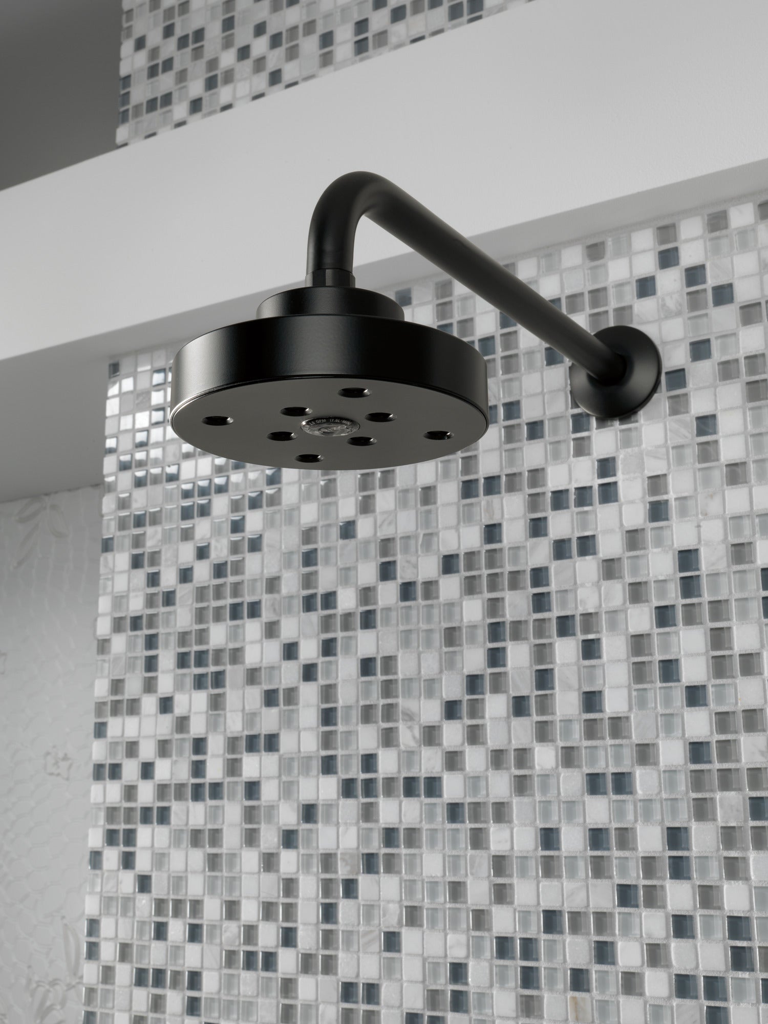 matte black shower arm and flange