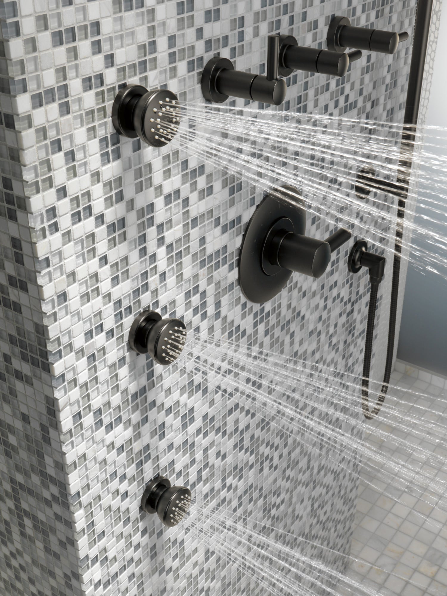 matte black thermostatic valve