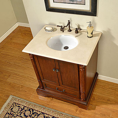 walnut vanity
