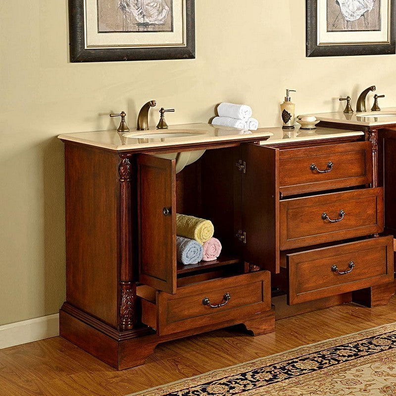 walnut vanity