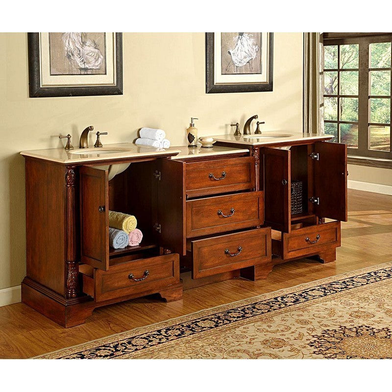 walnut vanity