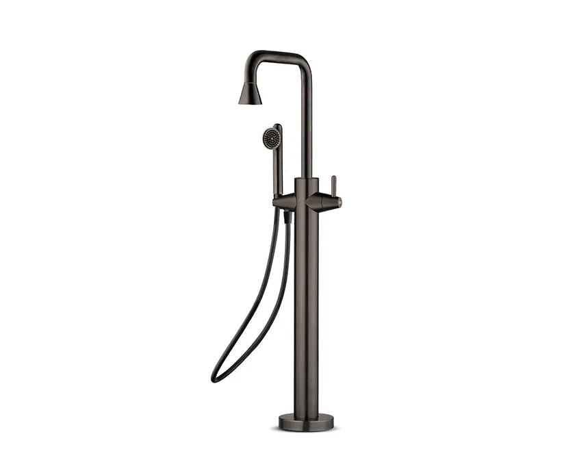 JEE-O Cone Bath Faucet Freestanding Stainless Steel with Diverter And Hand Shower by Jee-O