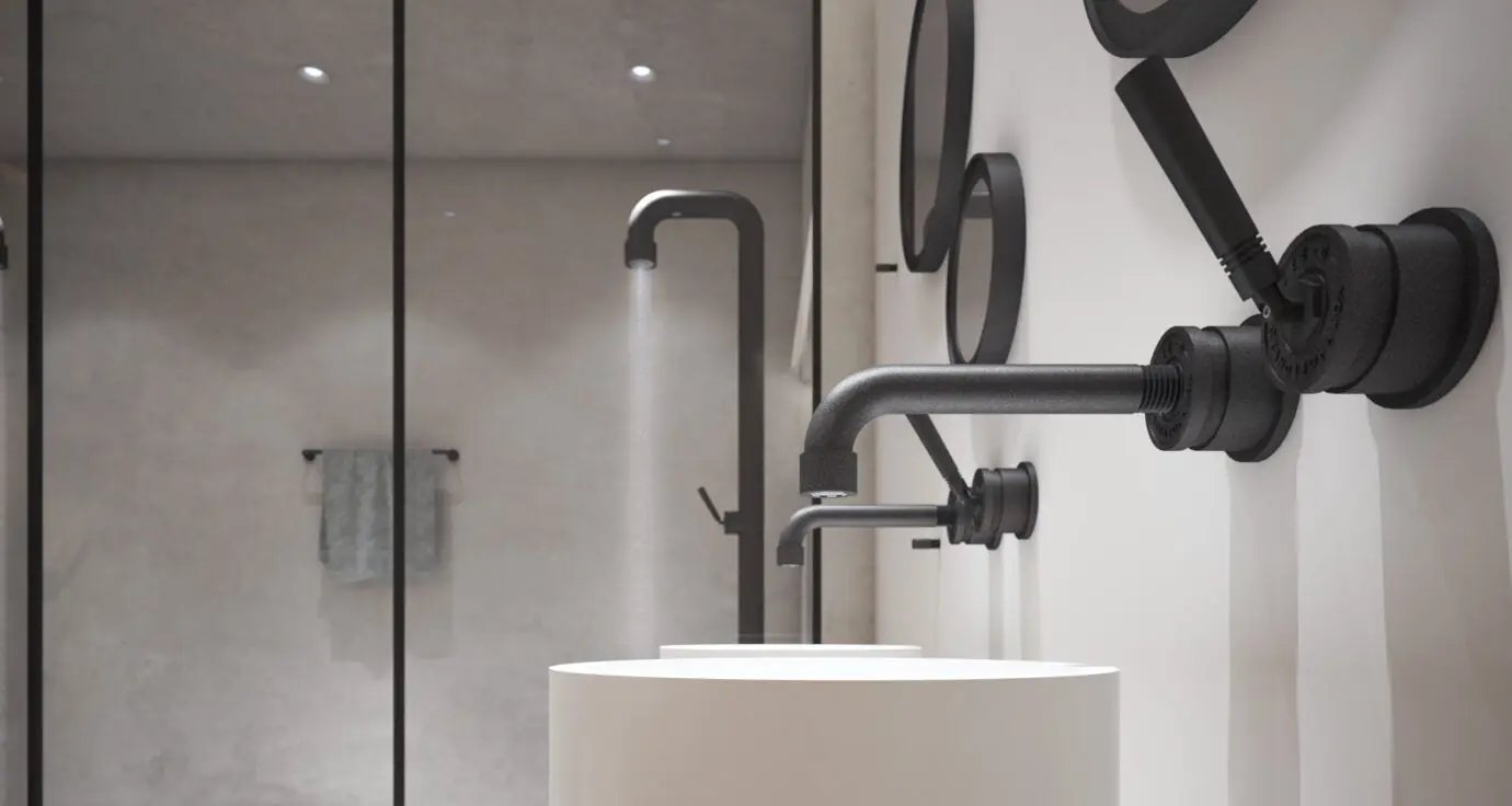 brushed towel holder