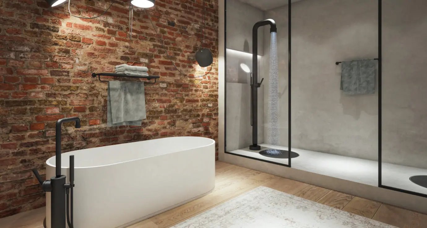 brushed shower