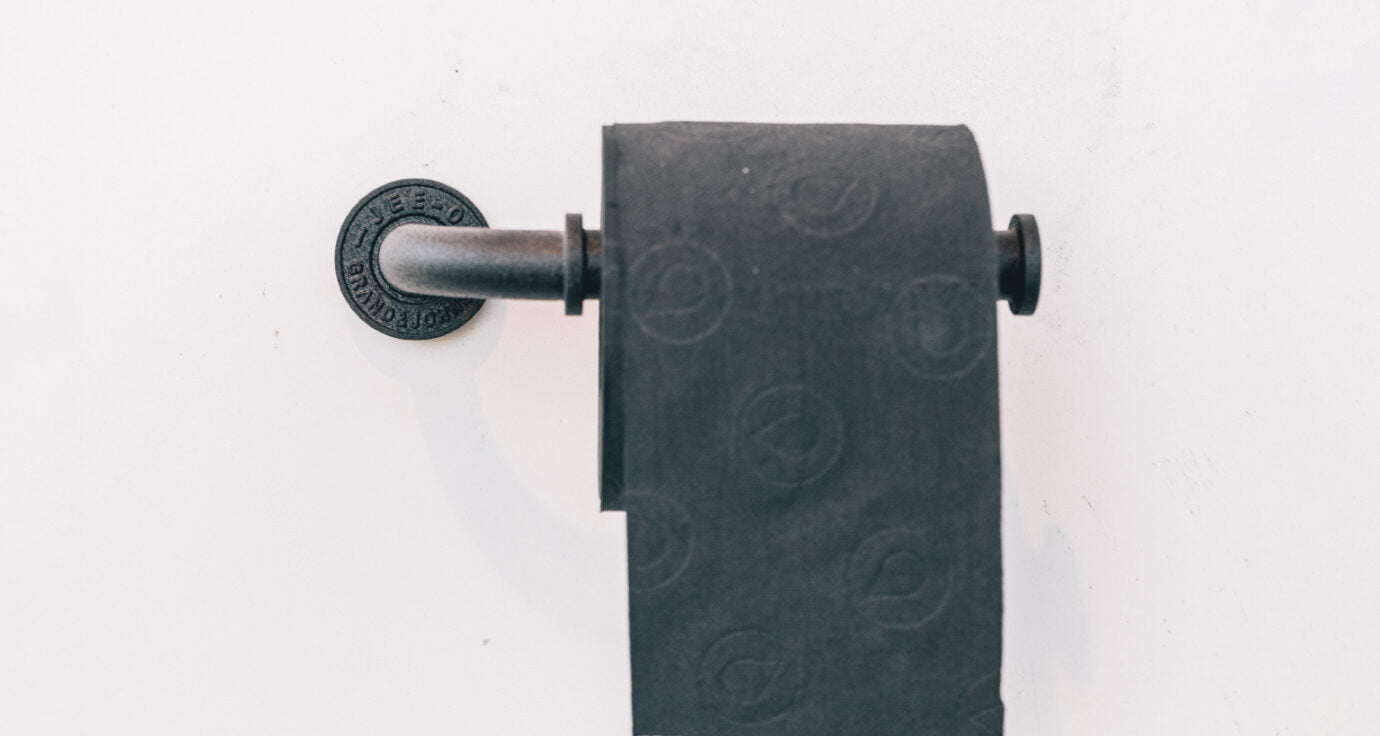 brushed toilet paper holder