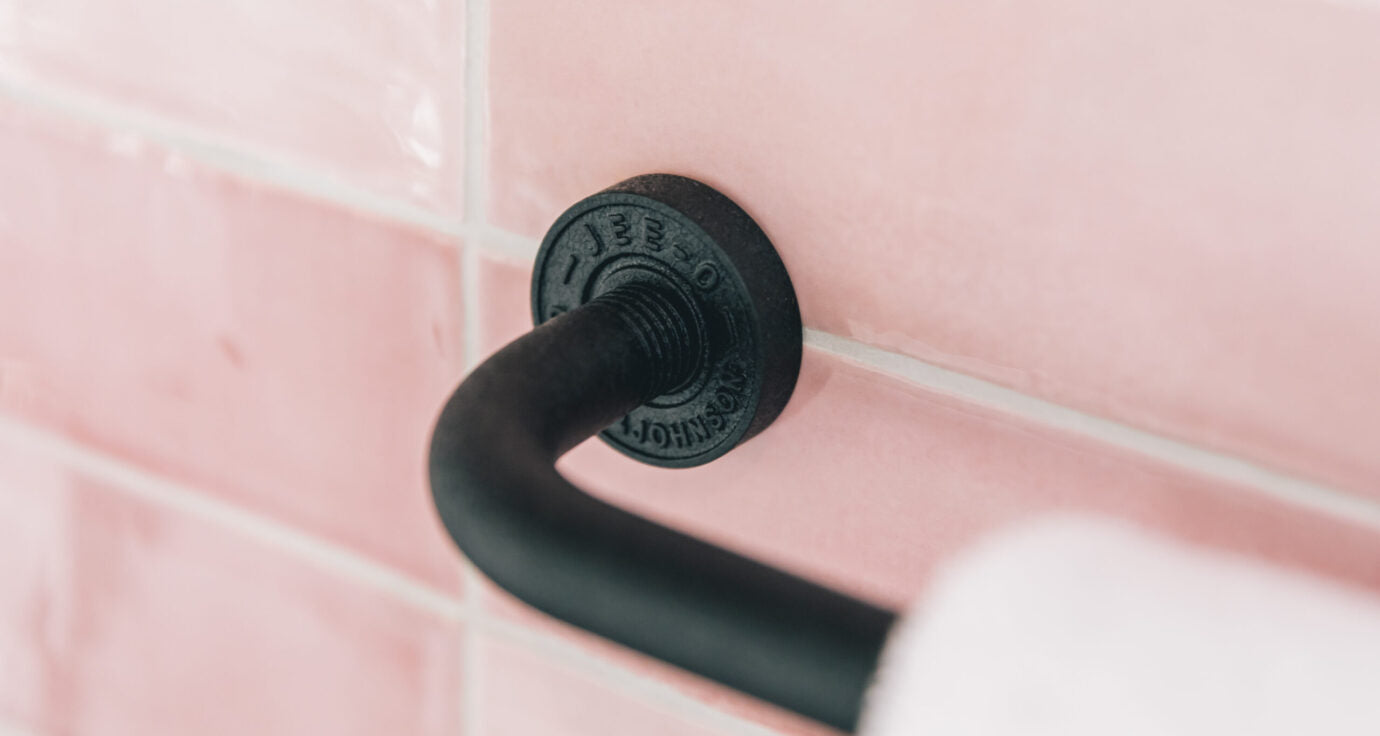 brushed towel holder