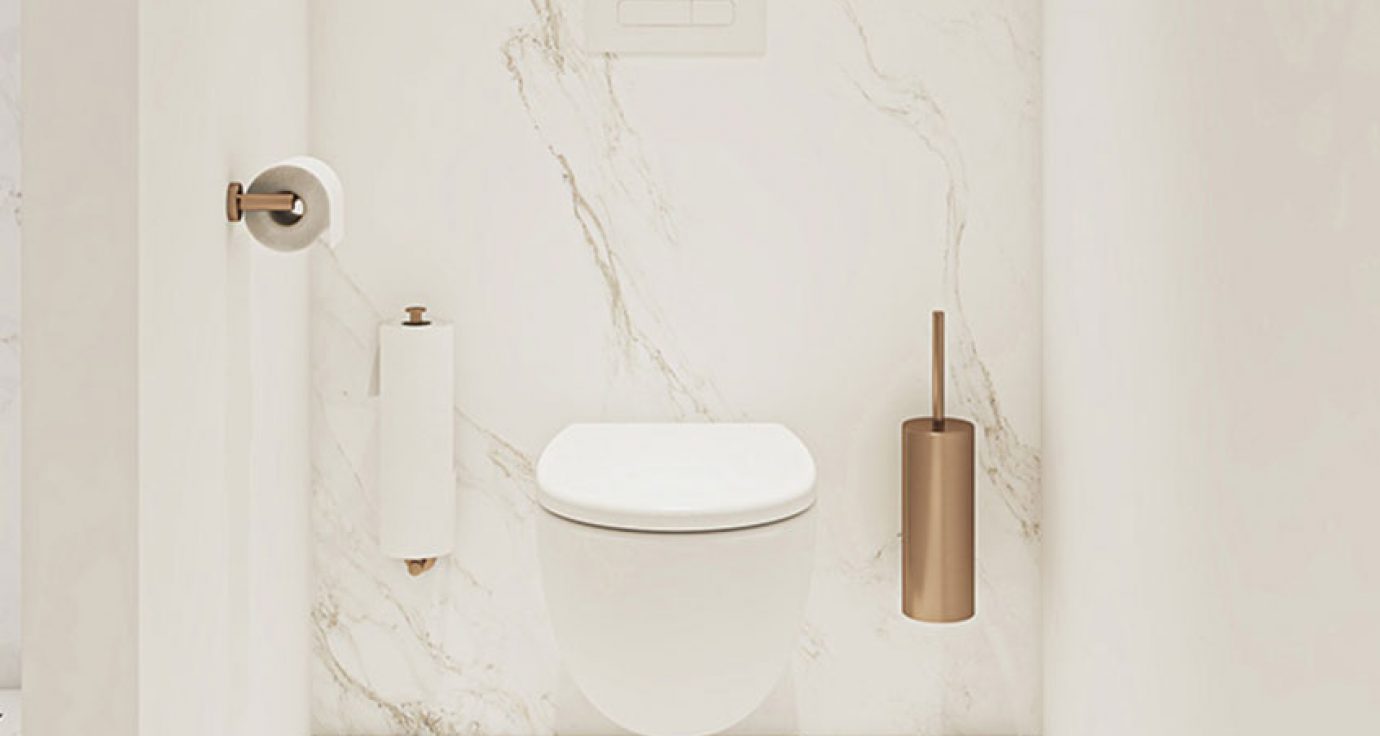 brushed toilet paper holder