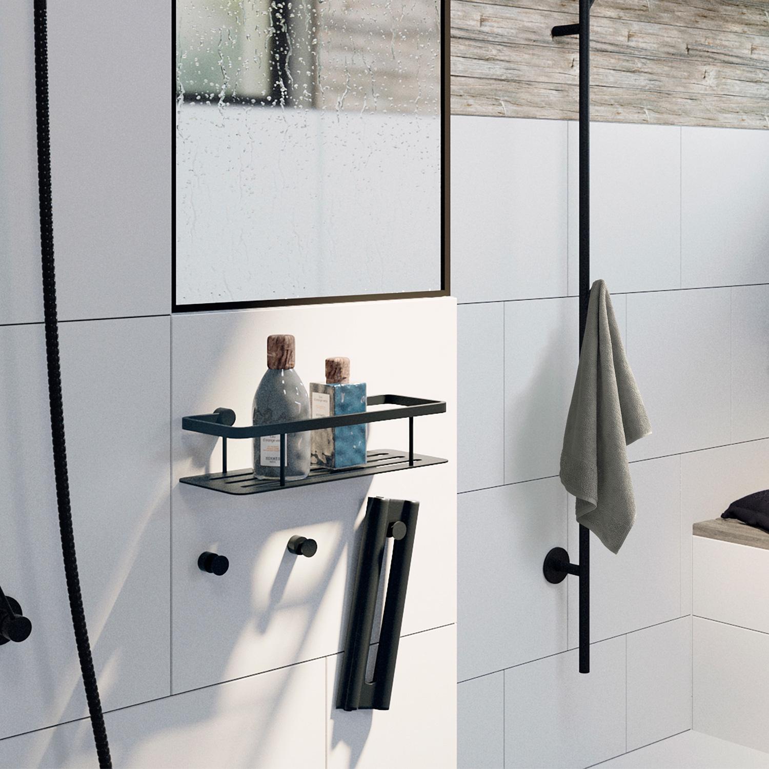 black shower squeegee