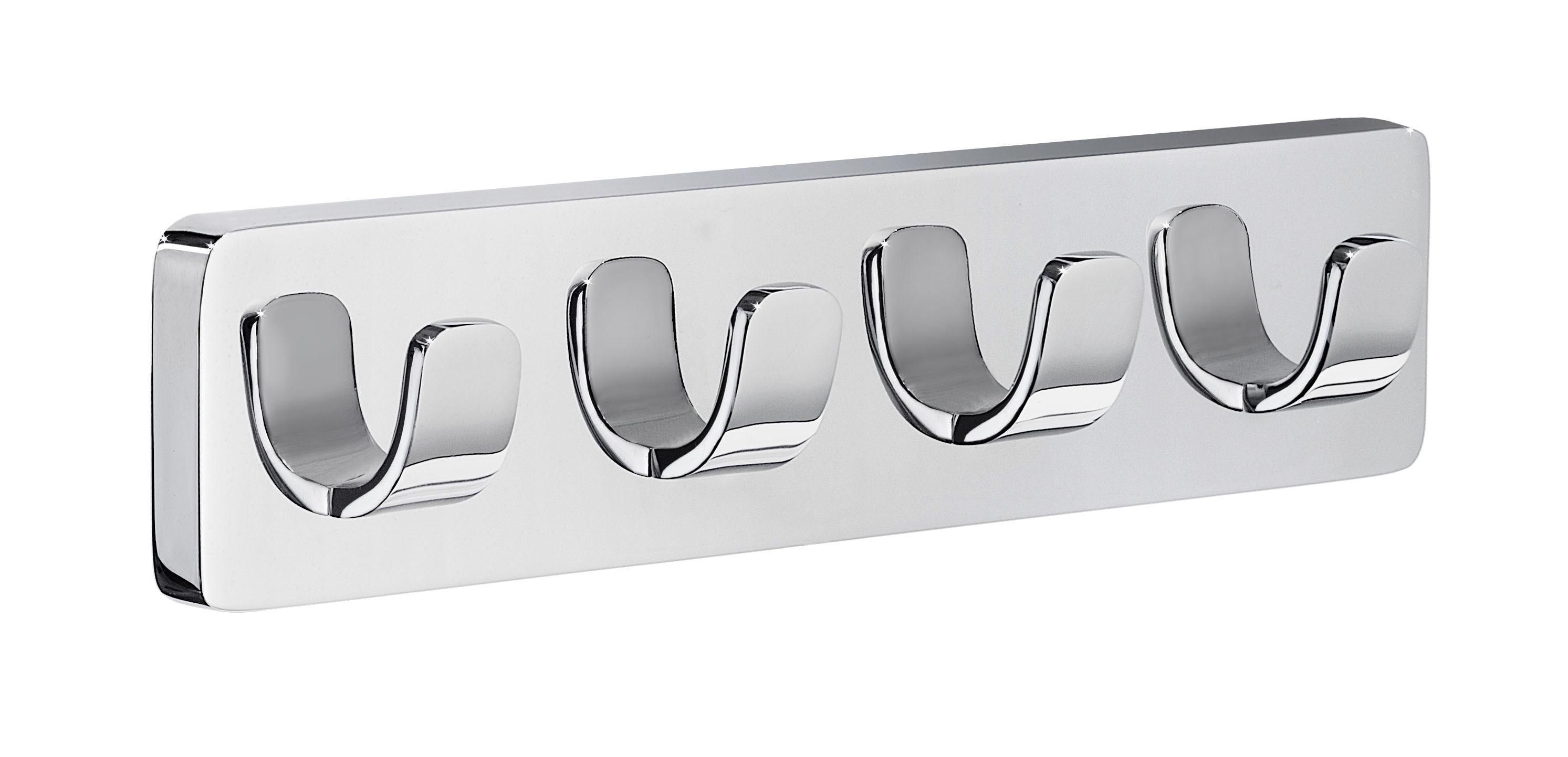 polished chrome towel hook