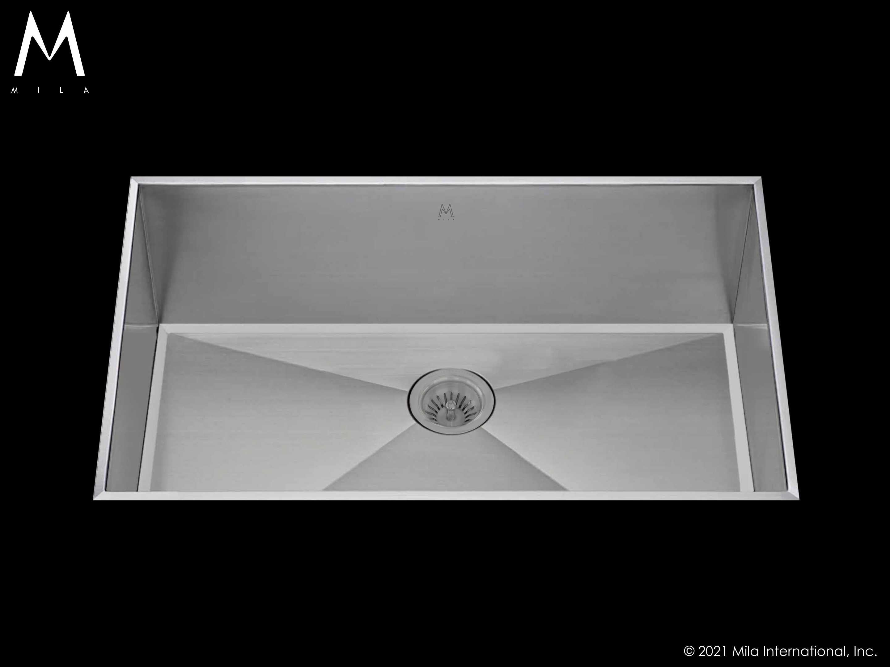 satin brushed ss kitchen sink