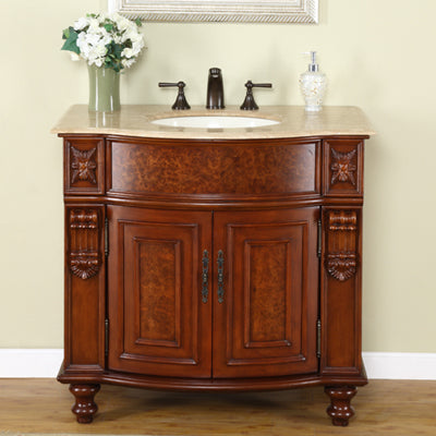 natural cherry vanity