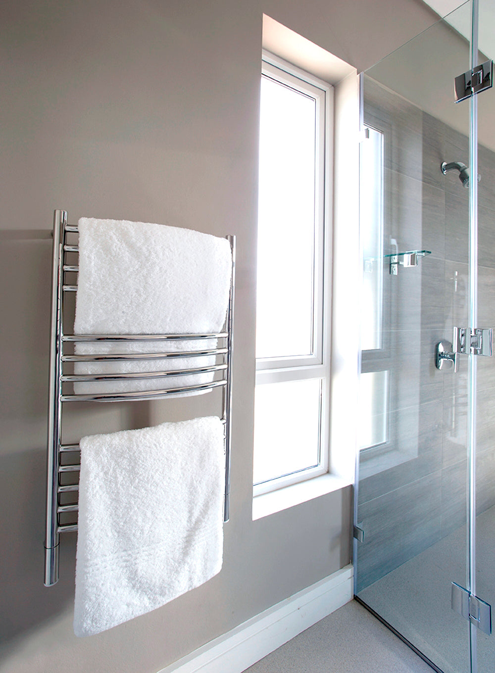 polished towel warmers