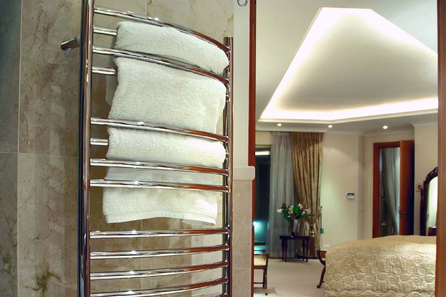 polished towel warmers