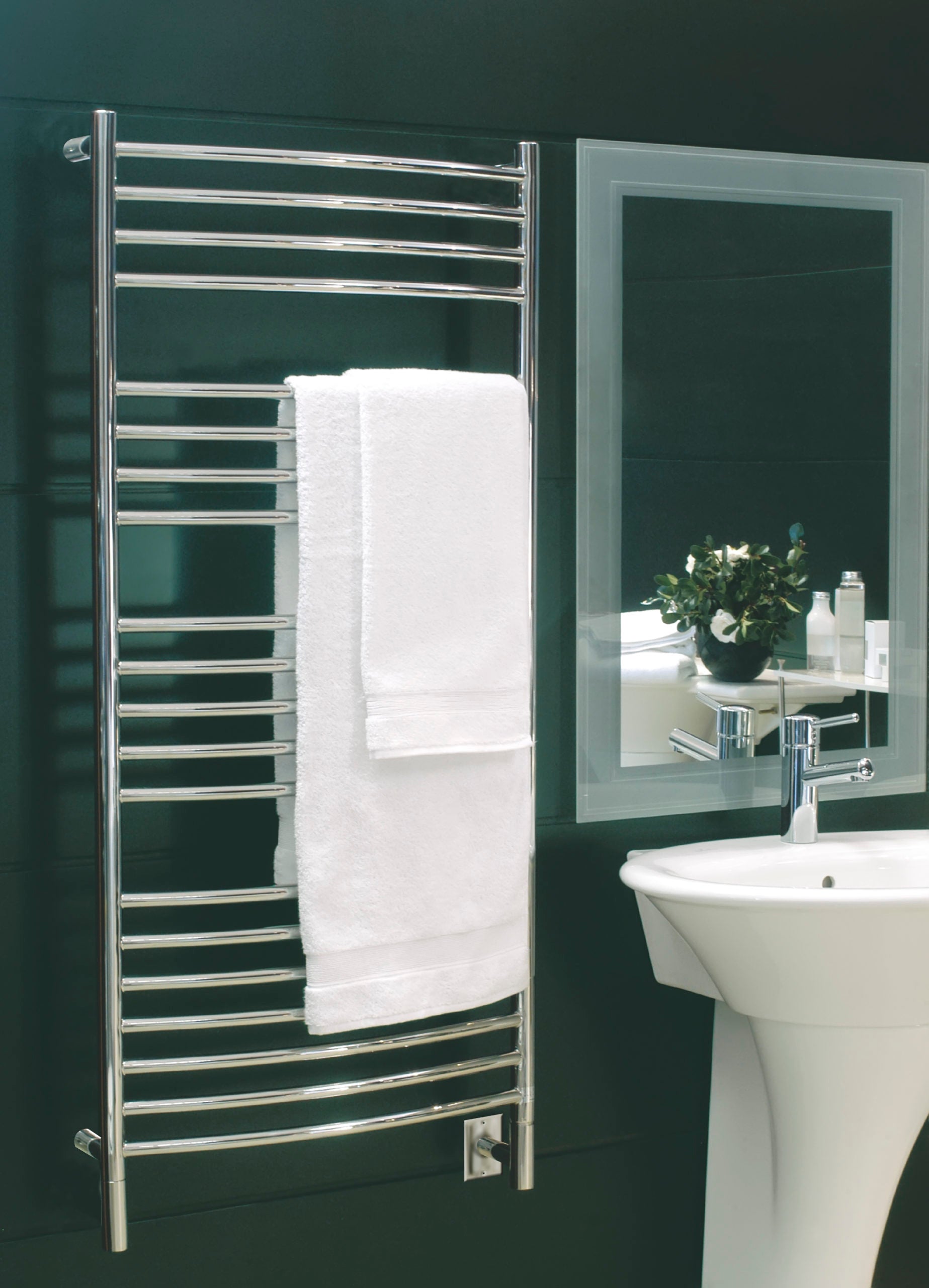 polished towel warmers