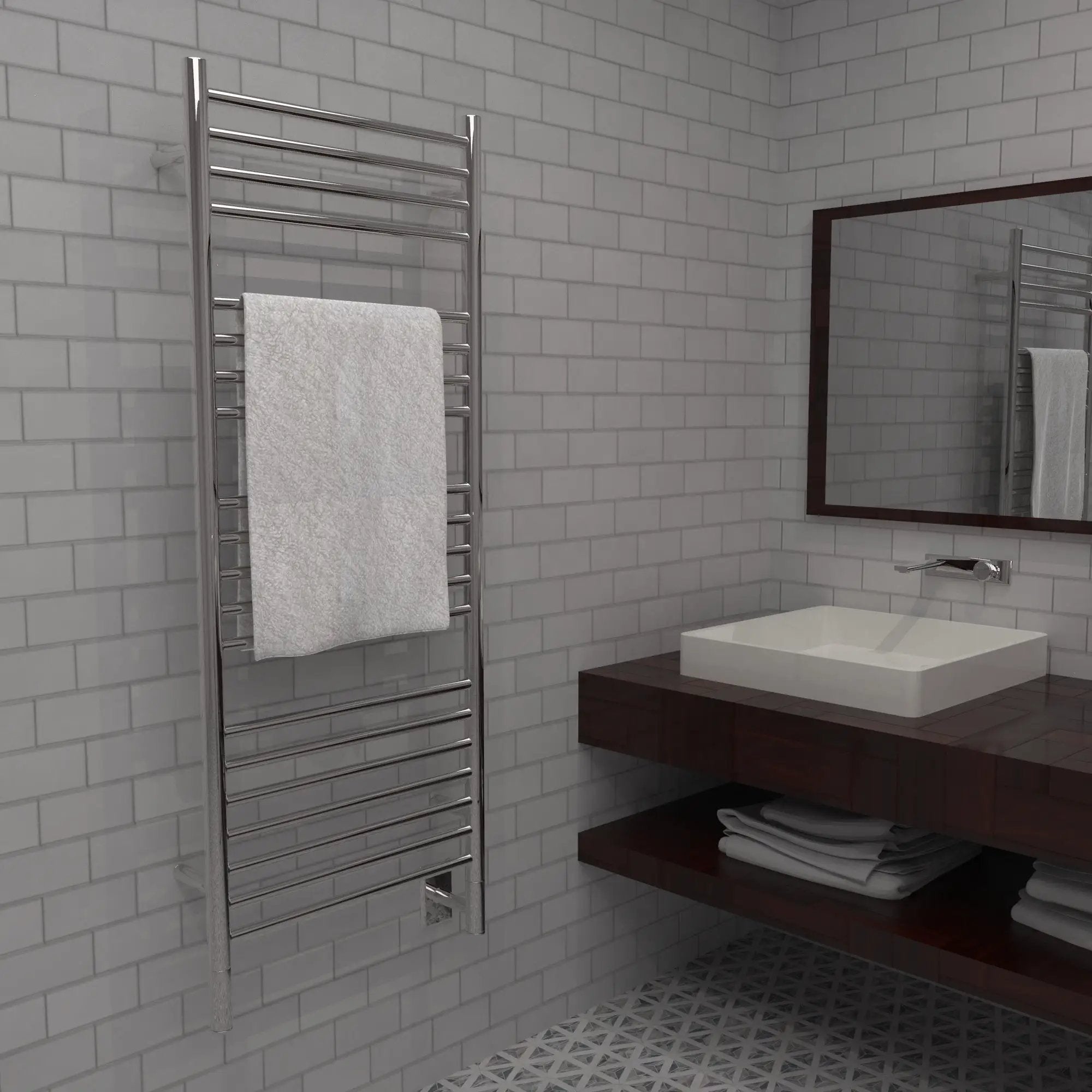 polished towel warmers