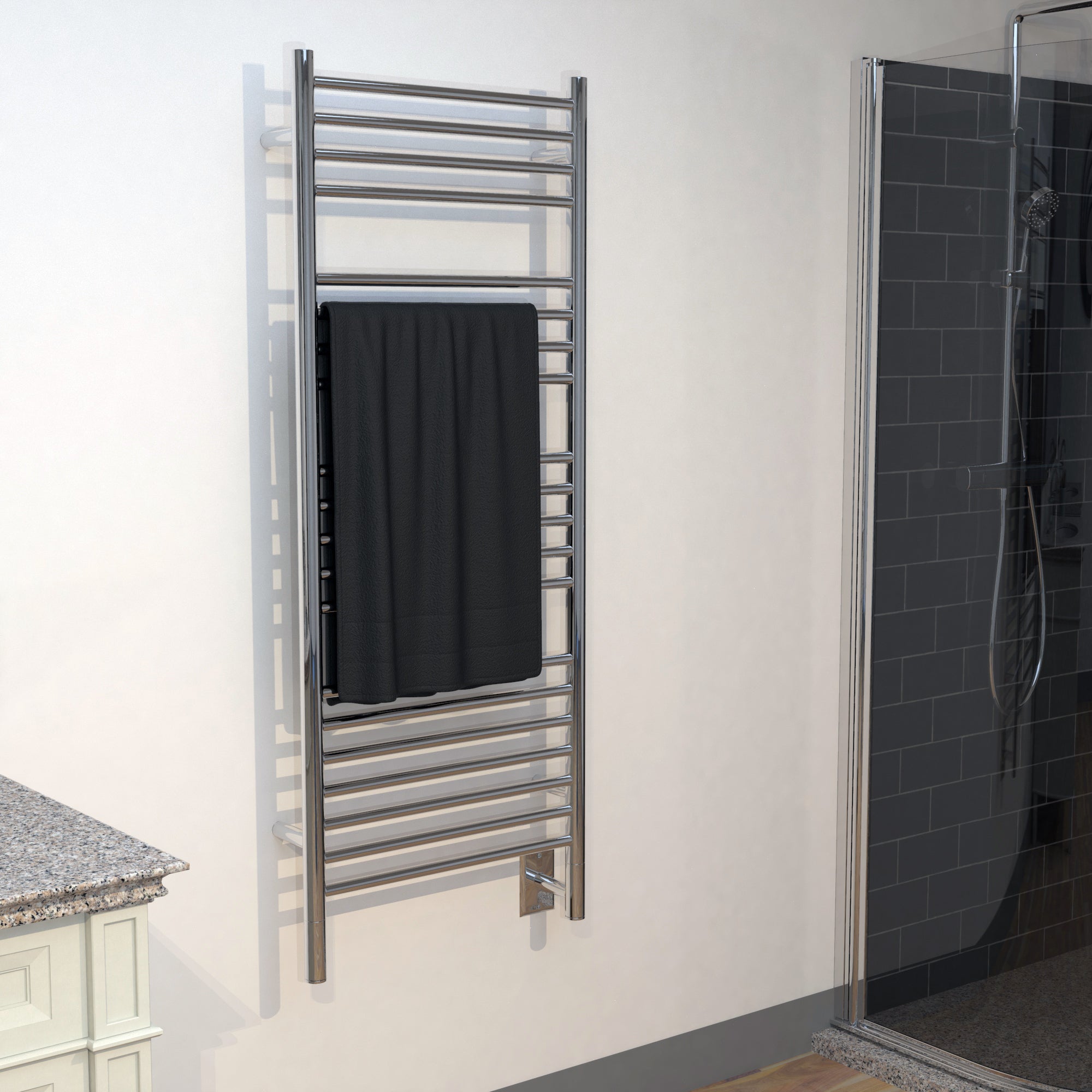 polished towel warmers