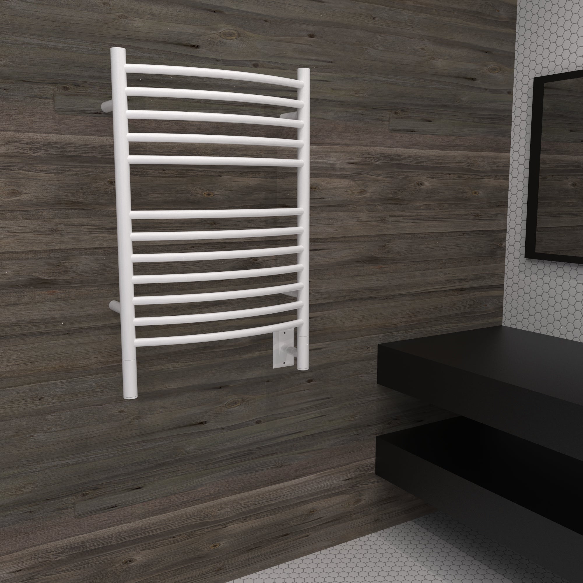 white towel warmers