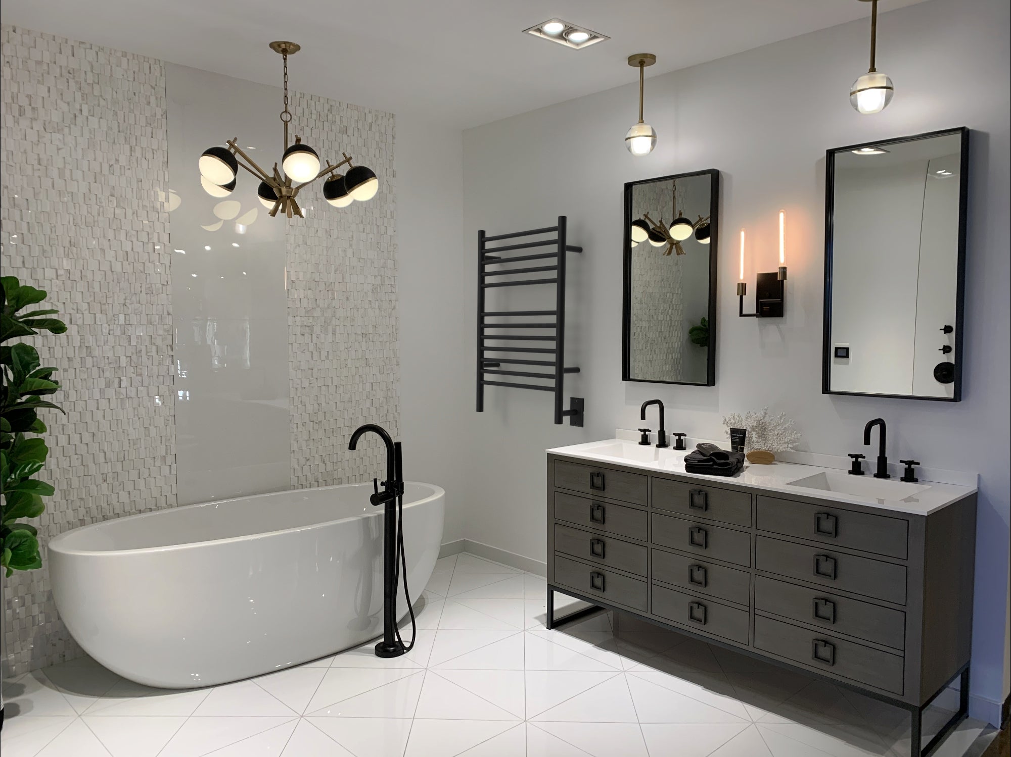 matte black towel warmers