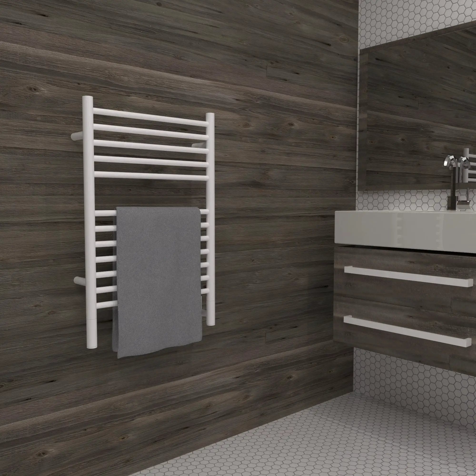 white towel warmers