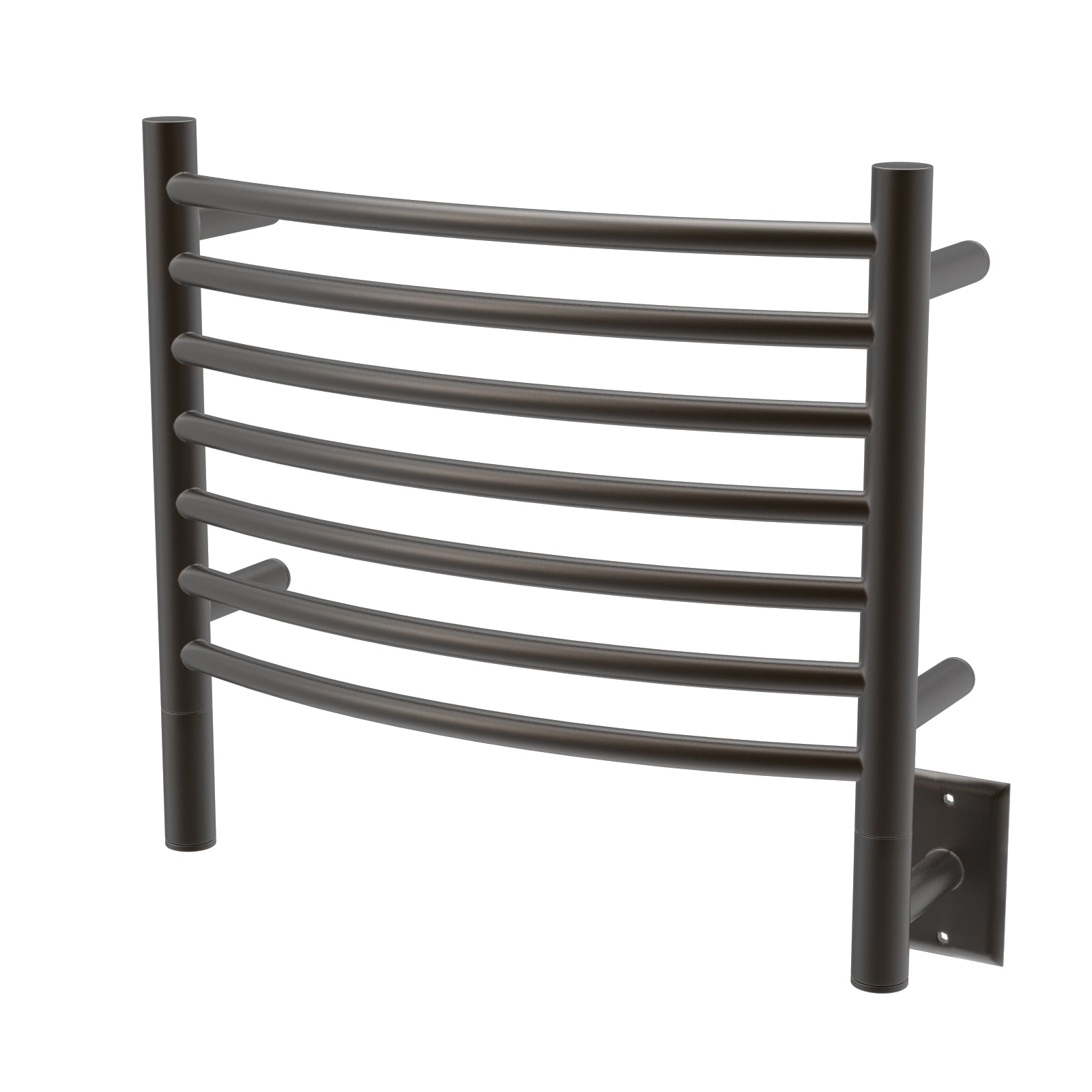 Amba Jeeves Model H Curved 24" Wide 7 Bar Hardwired Towel Warmer