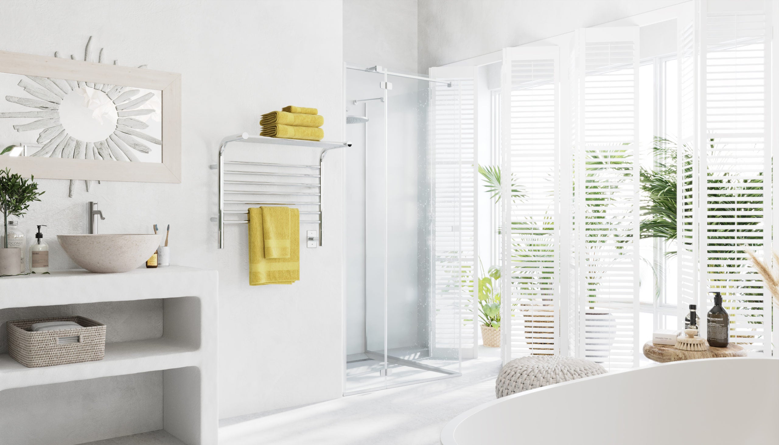 polished towel warmers