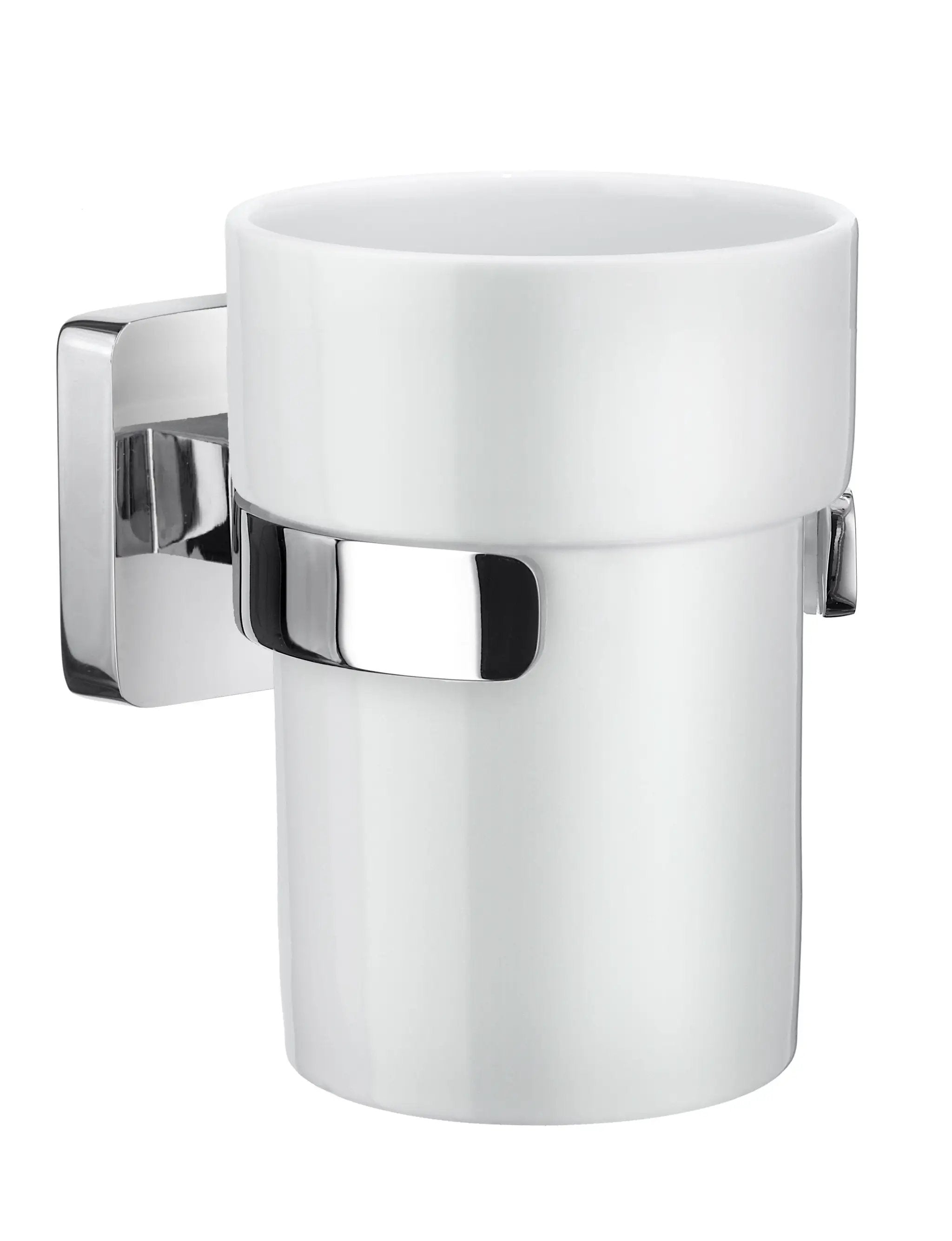 polished chrome tumbler