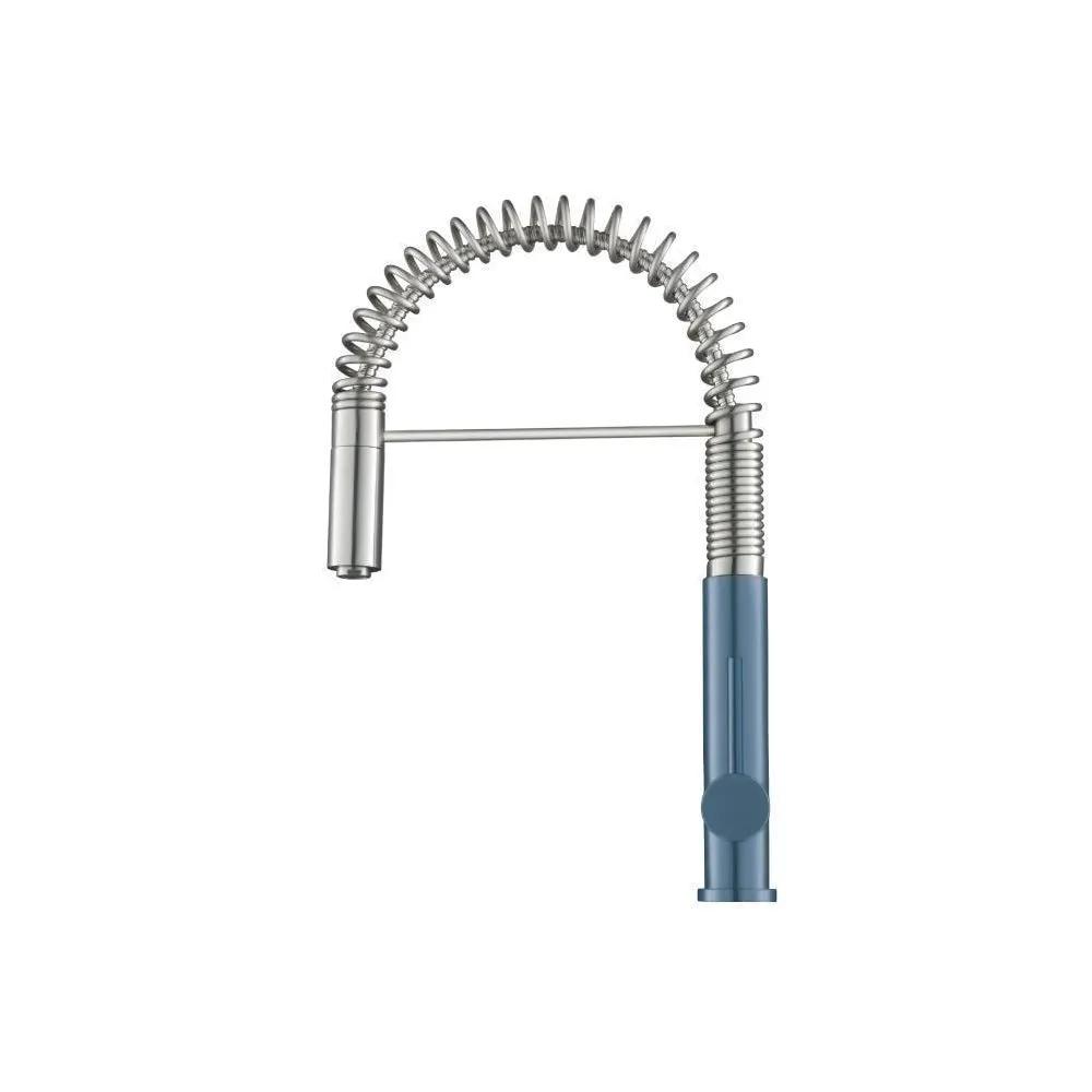 Flusso Dixie - Semi-Professional Dual Spray Stainless Steel Kitchen Faucet with Pull Out by Flusso