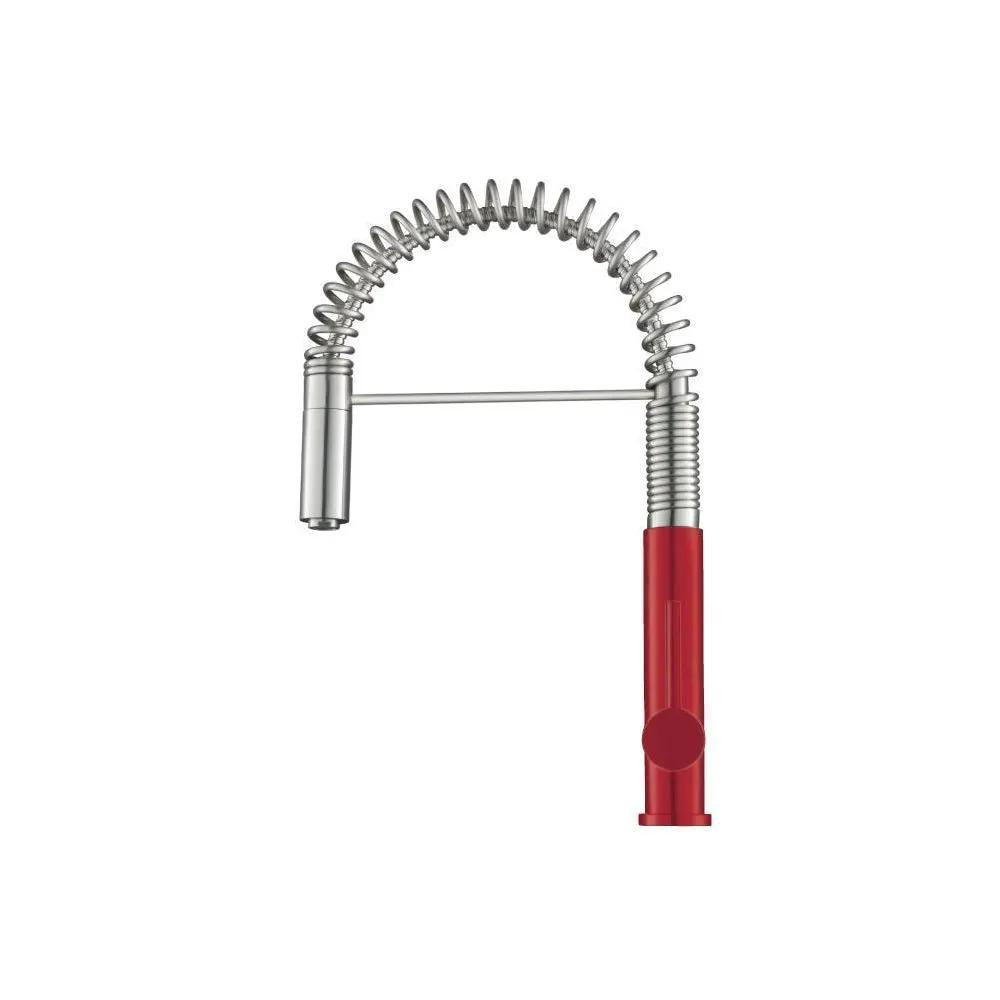 Flusso Dixie - Semi-Professional Dual Spray Stainless Steel Kitchen Faucet with Pull Out by Flusso
