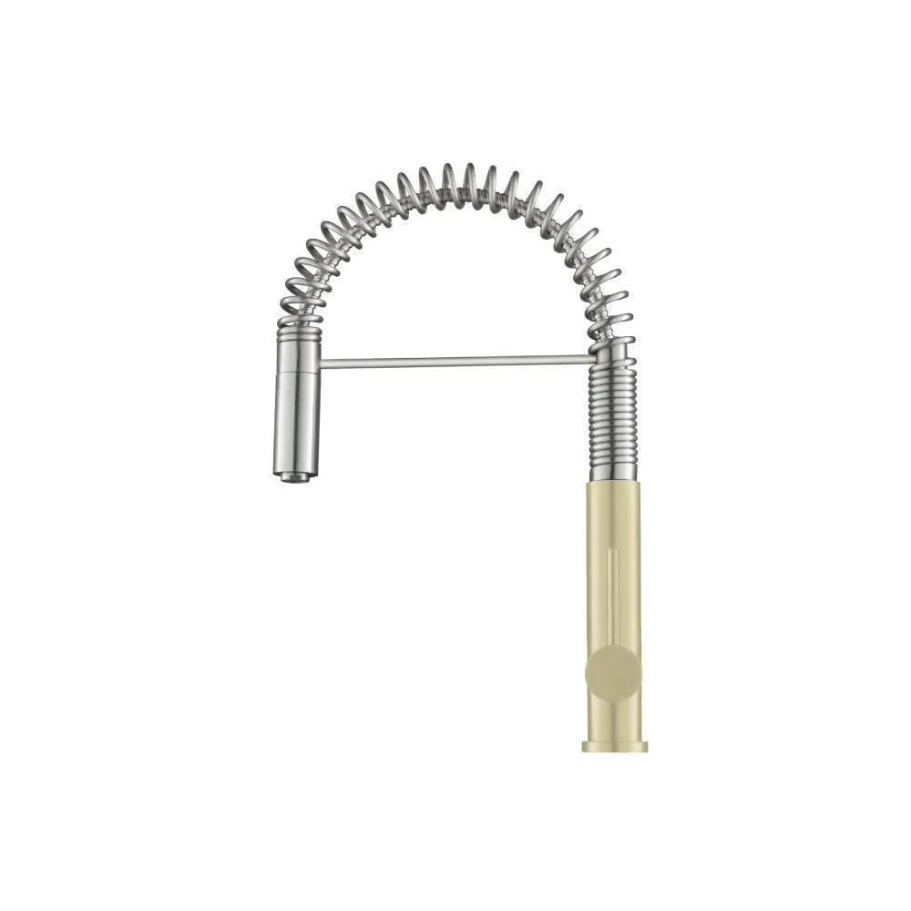 Flusso Dixie - Semi-Professional Dual Spray Stainless Steel Kitchen Faucet with Pull Out by Flusso